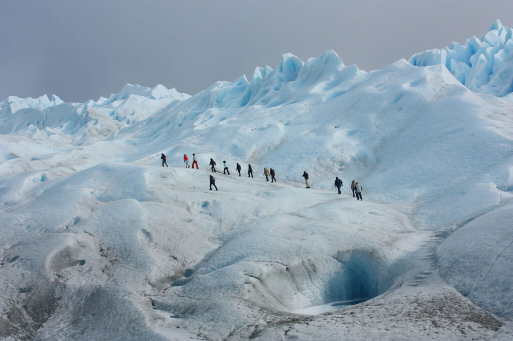 Minitrekking en el glaciar